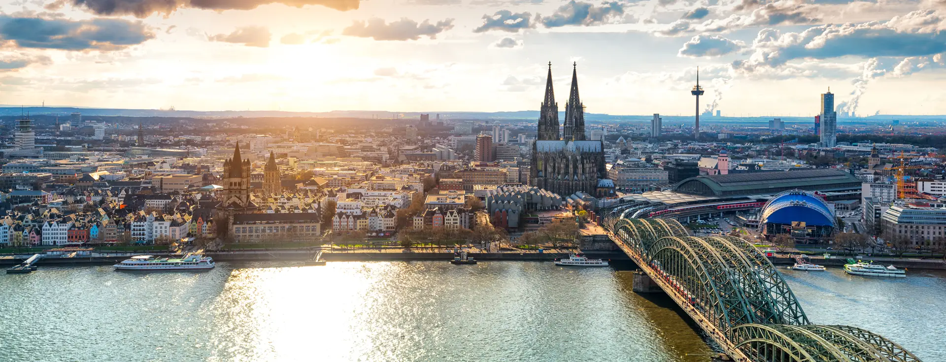 Köln am Rhein, Luftbild