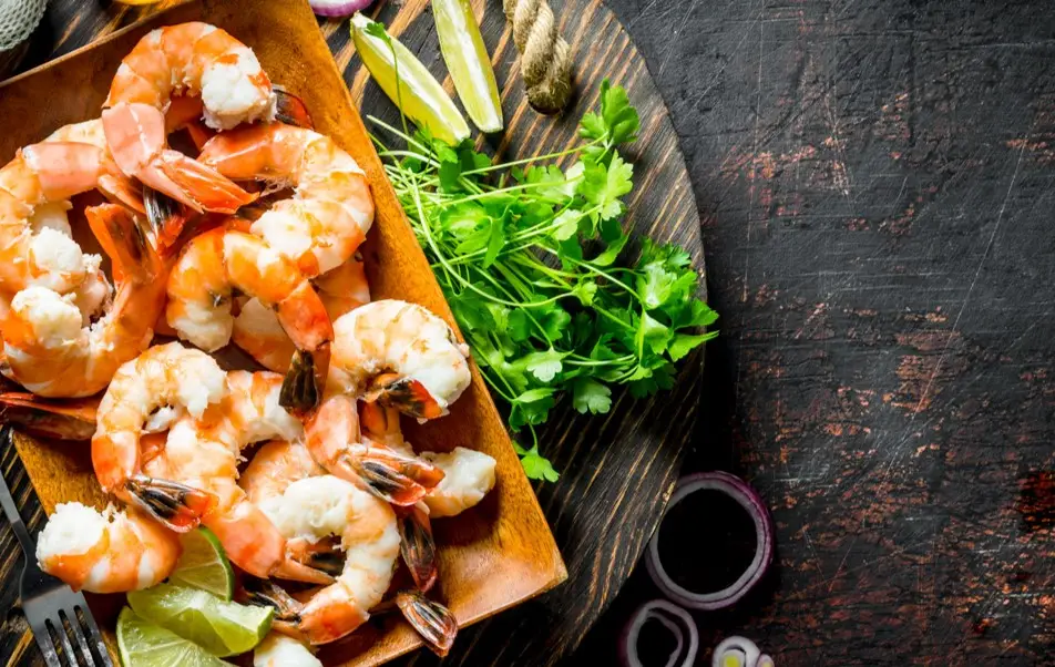 seafood on a plate