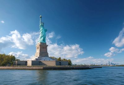 Die Freiheitsstatue in New York.