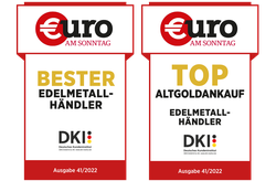€uro am Sonntag Bester Edelmetallhändler, Top Altgoldankauf