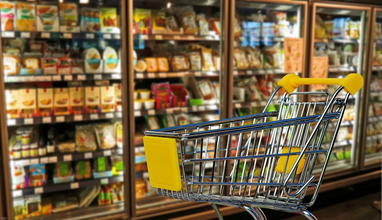 Shopping Cart Die Preise auf Lebensmittel sind in den USA zuletzt wieder stark angestiegen.