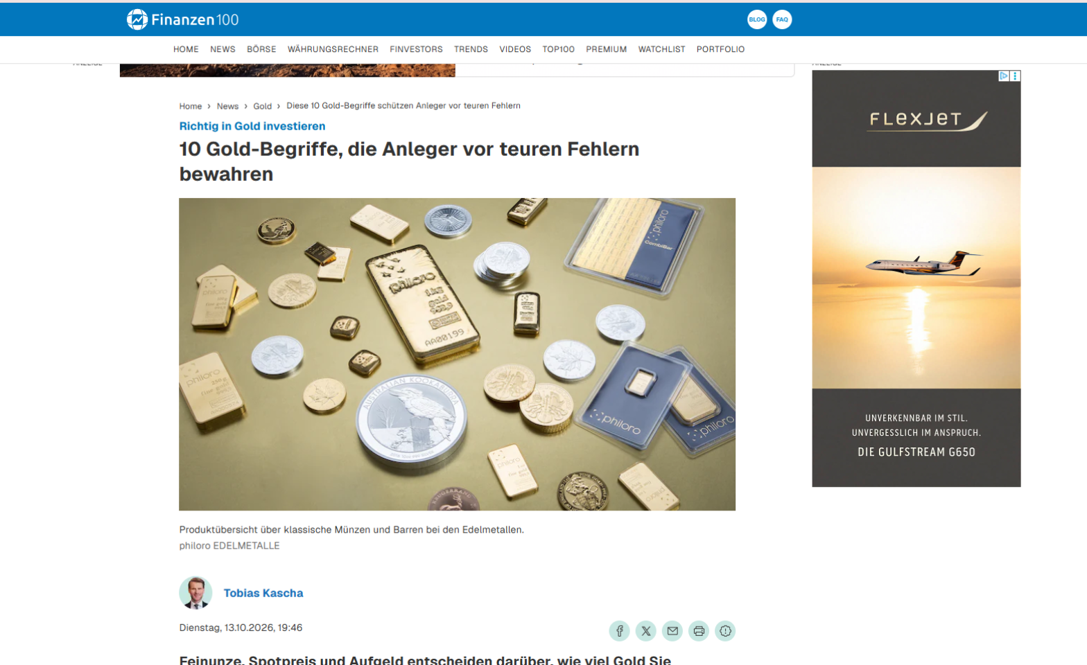 10 Gold-Begriffe, die Anleger vor teuren Fehlern bewahren.
