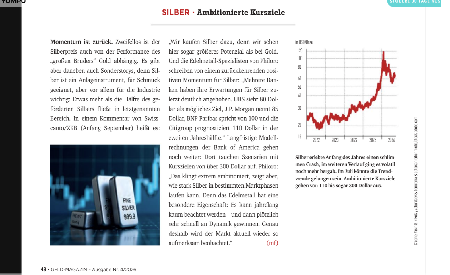 Das Momentum von Silber ist zurück - was bedeutet das?