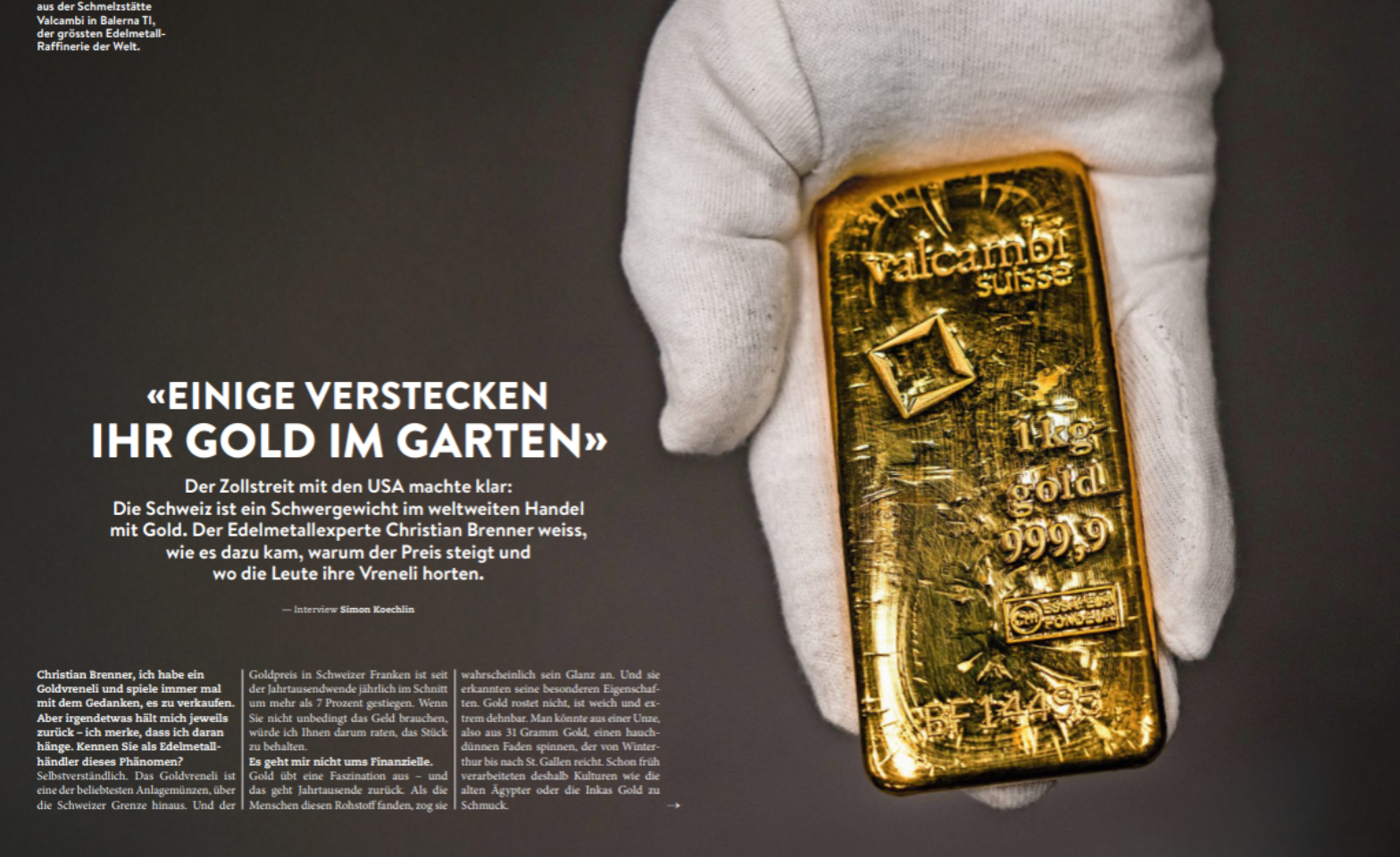 Gold im Garten Christian Brenner im Interview.