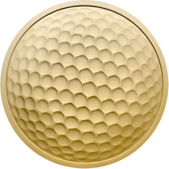 philoro ONE GOLFER in Gold - Rückseite