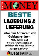 Siegel für Beste Lagerung & Lieferung. Ausgabe 21/2024.