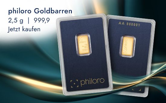 Goldbarren 2,5 g - philoro
