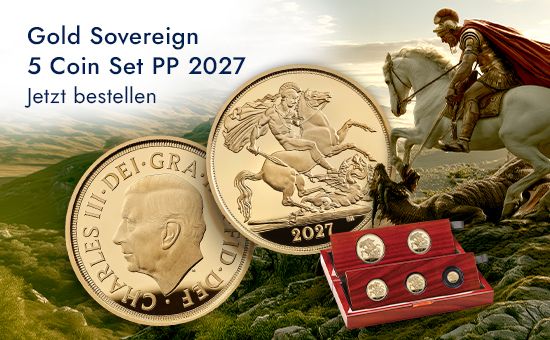 Gold Sovereign - 5 Coin Set PP - 2027 Gold Sovereign - 5 Coin Set PP - 2027