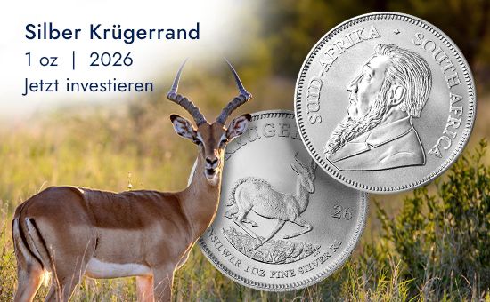 Silber Krügerrand 1 oz - 2026 Silber Krügerrand 1 oz - 2026