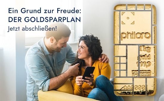 Ein Grund zur Freude: DER GOLDSPARPLAN