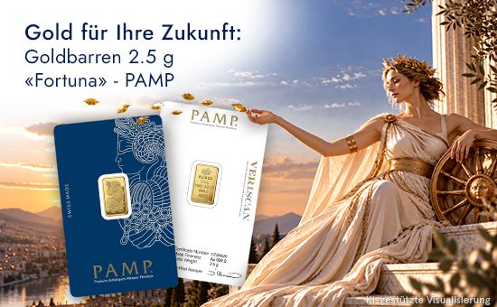 Goldbarren 2,5 g "Fortuna" - PAMP Goldbarren 2,5 g "Fortuna" - PAMP