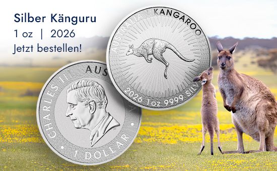 Silber Känguru 1 oz - 2026 Grafik eines Silber Känguru 1 oz - 2026