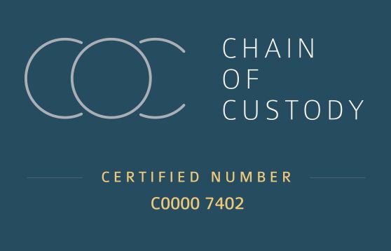 Chain of Custody Zertifikat.