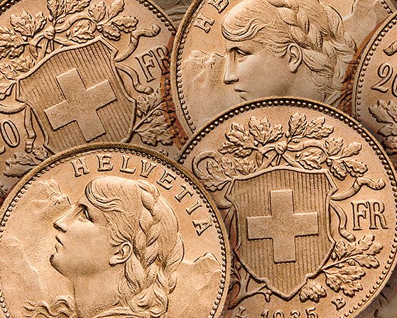 Gold Vreneli 20 Franken - diverse Jahrgänge