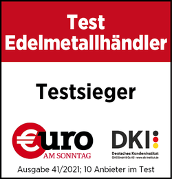 Testsieger im Test Edelmetallhändler Siegel von Euro am Sonntag zu Testsieger im Test Edelmetallhändler