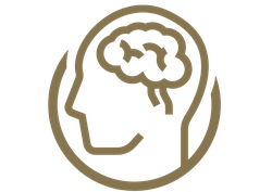 Ein Piktogramm von einem Kopf.