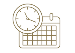 Ein Piktogramm eines Kalenders.