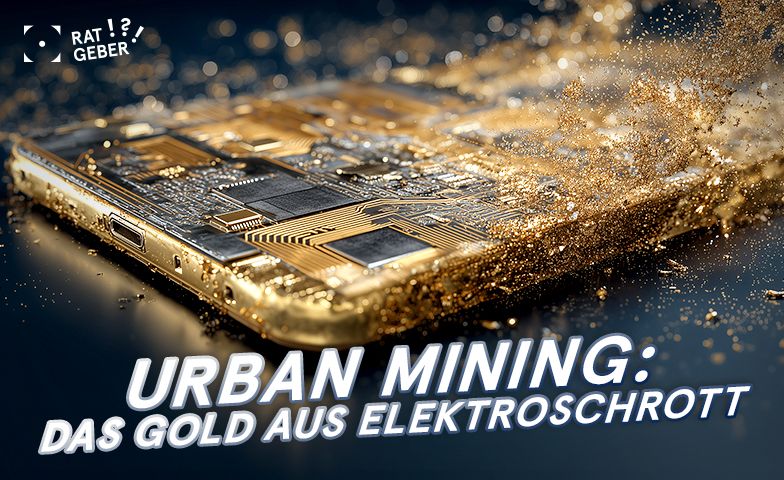 Urban Mining bezeichnet den Gewinn von Gold aus Elektroschrott.