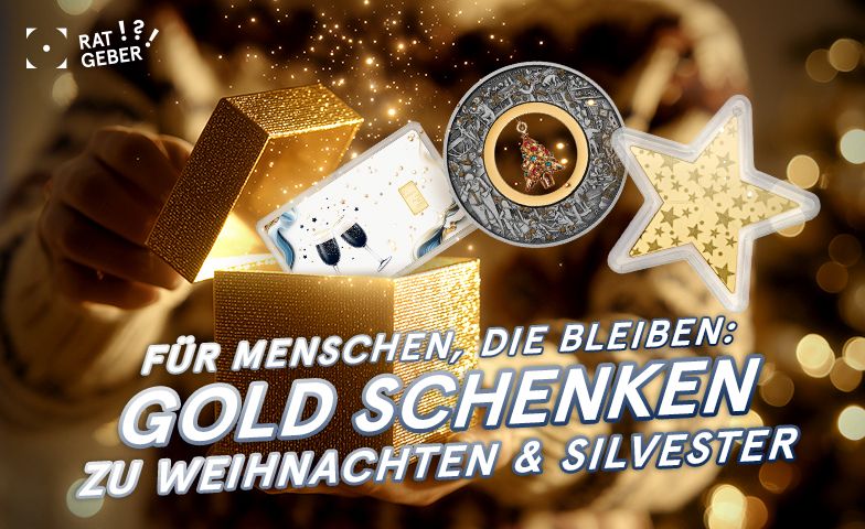 Ratgeber Weihnachten Für Menschen, die bleiben: Gold schenken zu Weihnachten und Silvester.