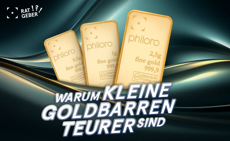 Warum kleine Goldbarren teurer sind.