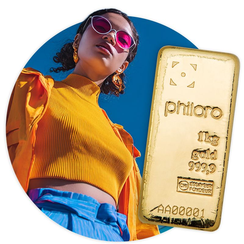 philoro Gold Ein 1kg Investment-Goldbarren von philoro.