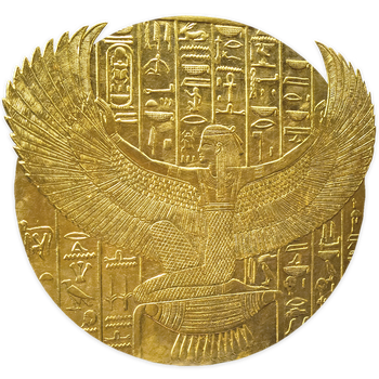 Goldene Hieroglyphen.