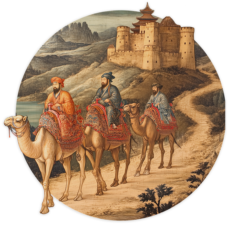 Die Seidenstraße brachte Händler aus aller Welt nach China.