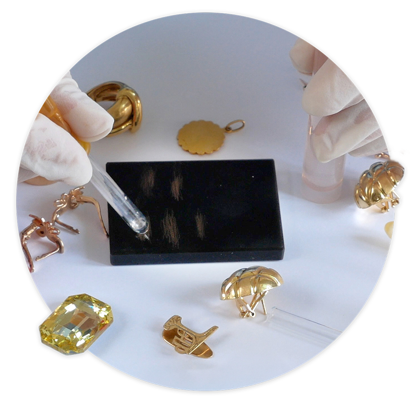 Prüfmethoden Es gibt verschiedene Methoden, um die Echtheit von Gold zu prüfen.