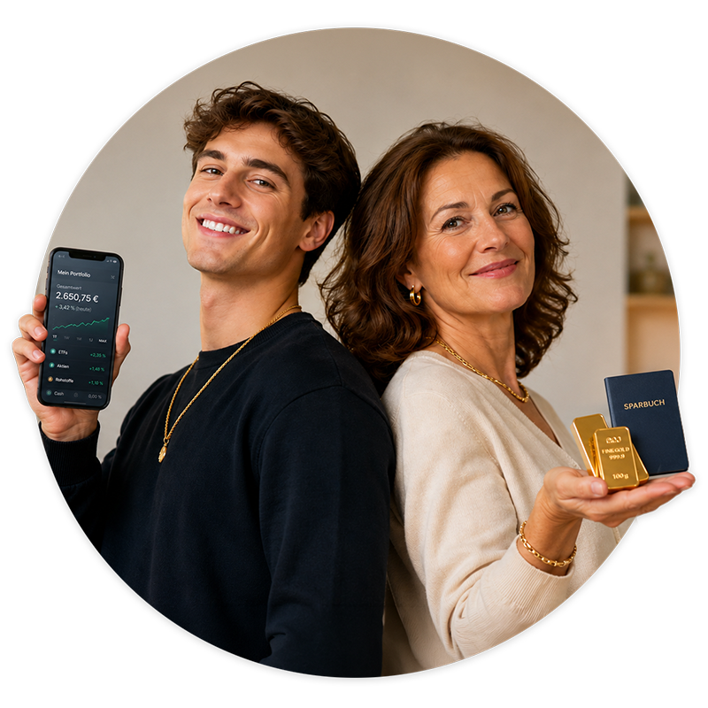 Verschiedene Generationen investieren unterschiedlich.