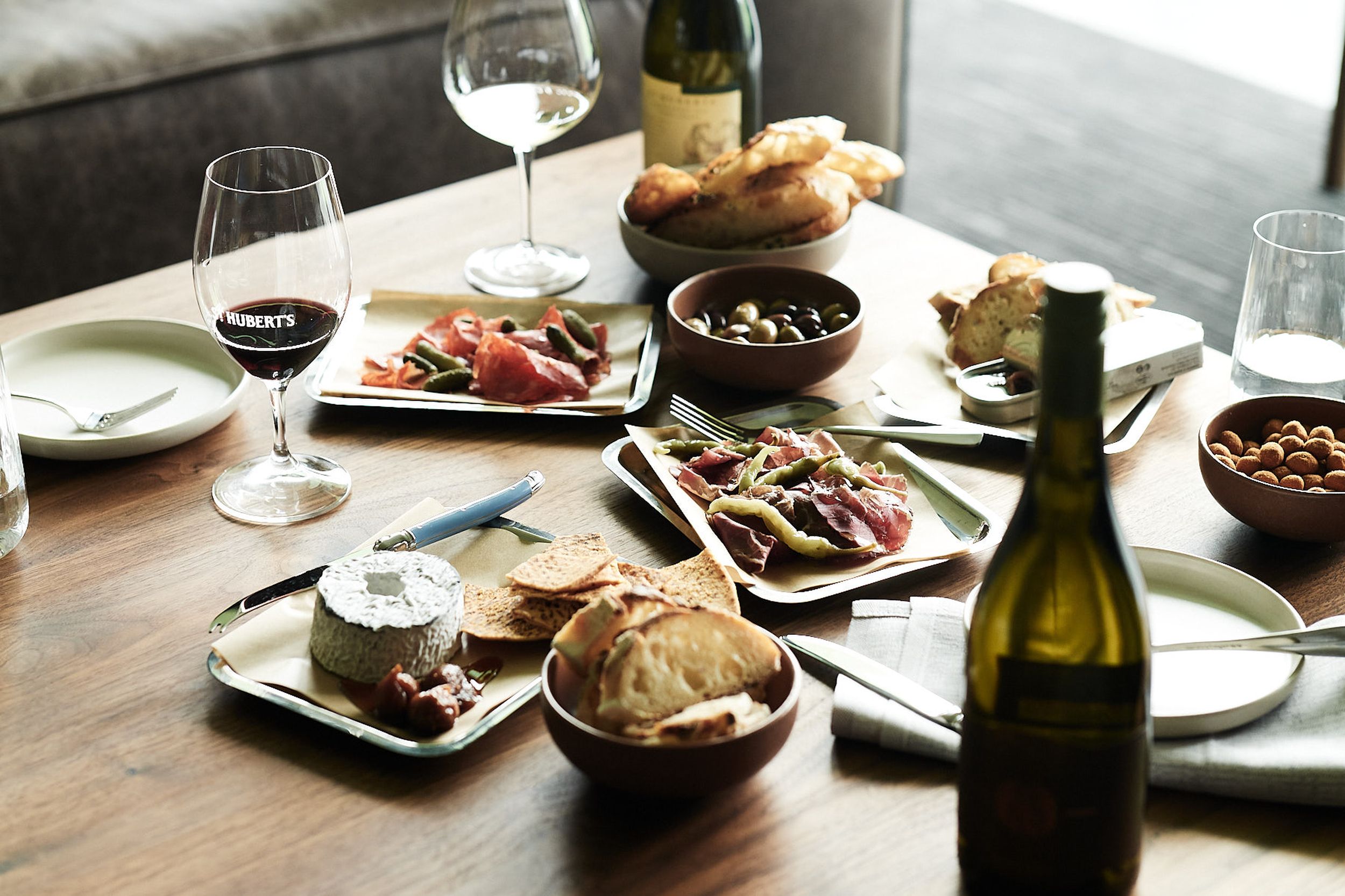 Cheese plates and accompaniments