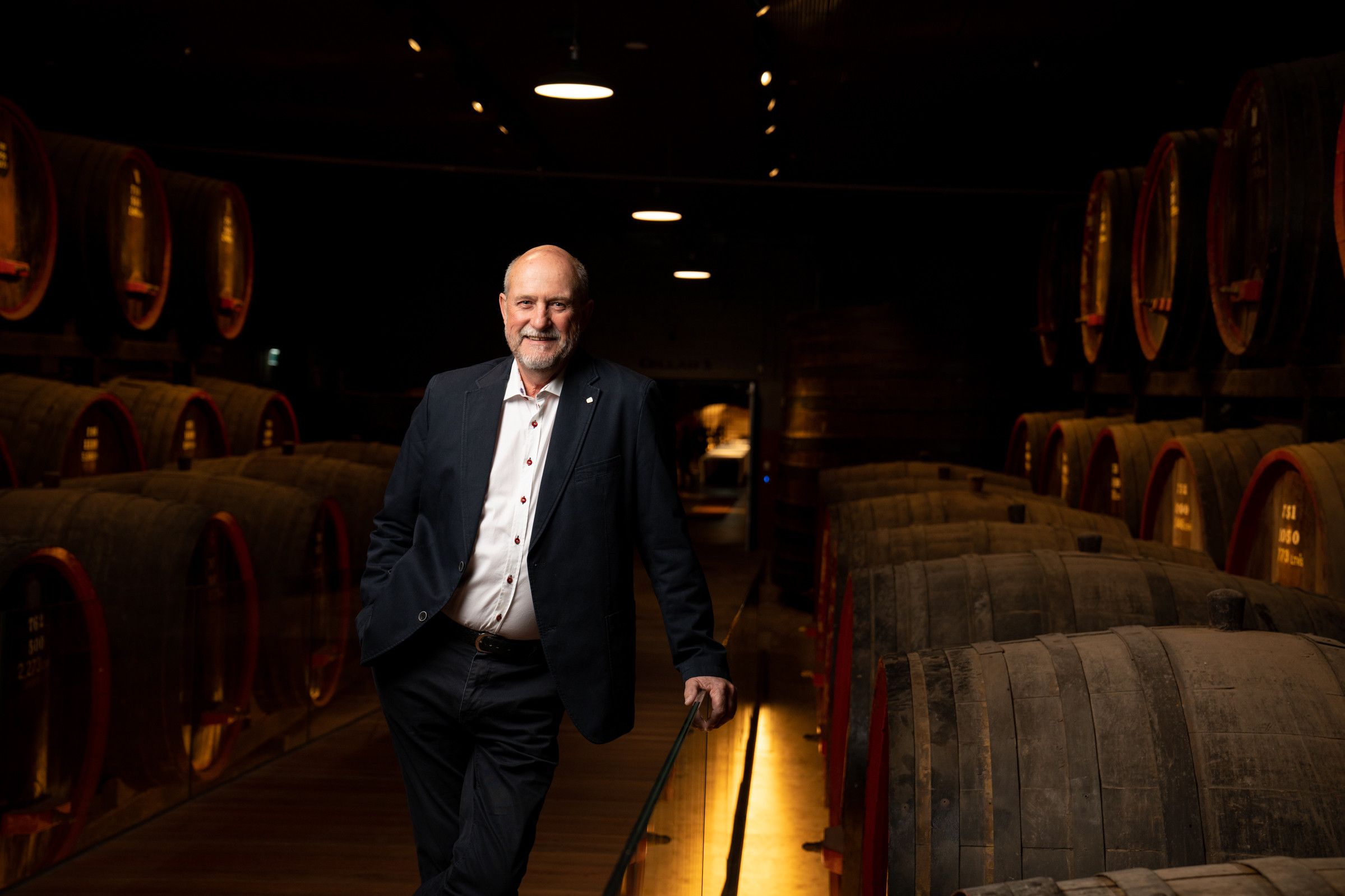 James Godfrey pictured at Penfolds Magill Estate