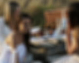 Women enjoying wine at picnic