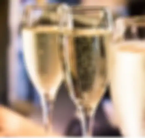 Close up photo of sparkling wine
