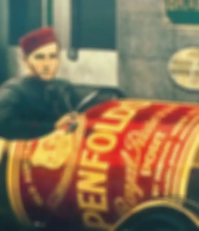 Penfolds promotional cart in the 1920s