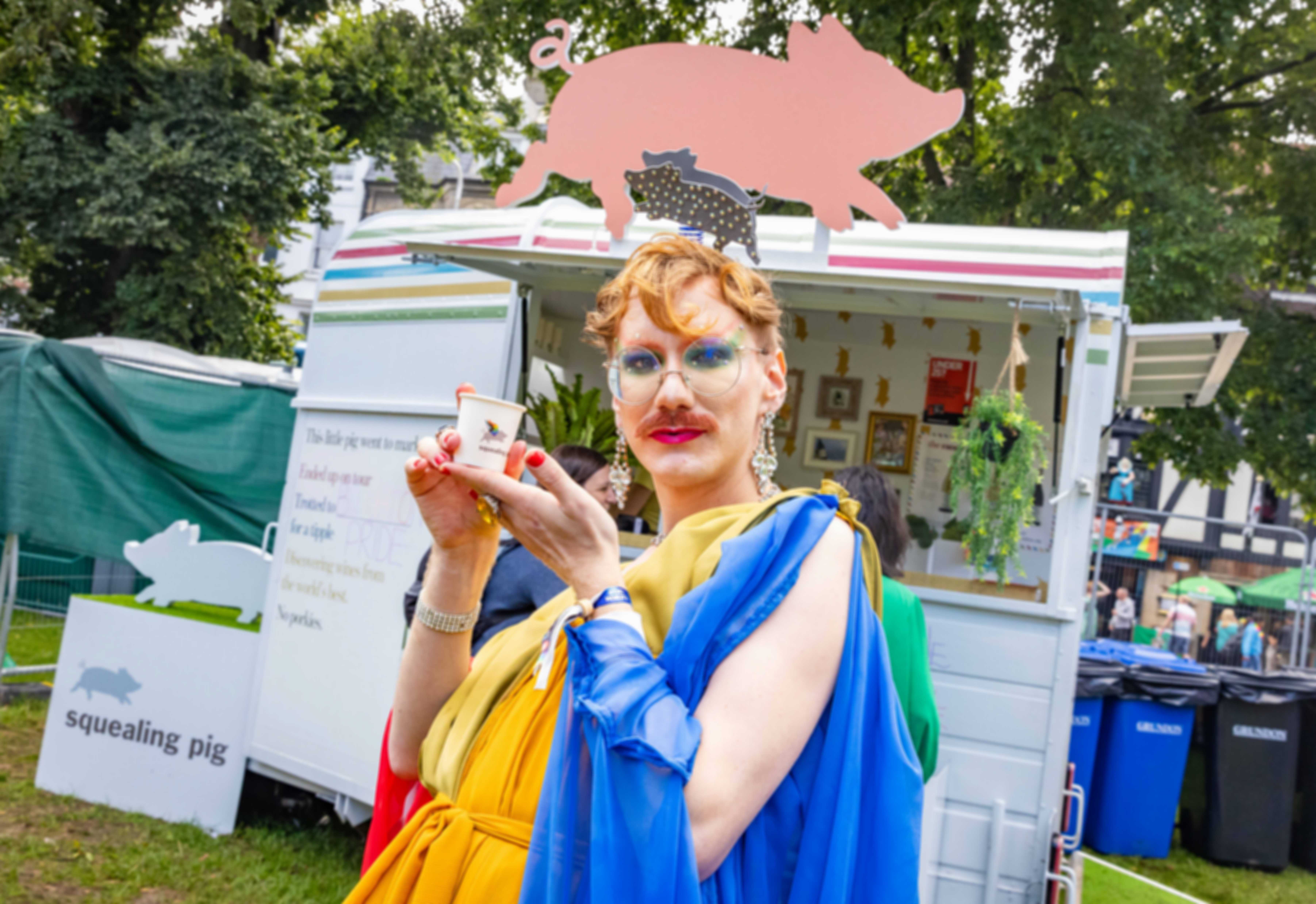 Carrot the Squealing Pig drag ambassador