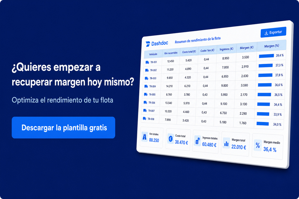 Plantilla gratuita de gestión de flotas en Excel para mejorar la productividad de tu flota