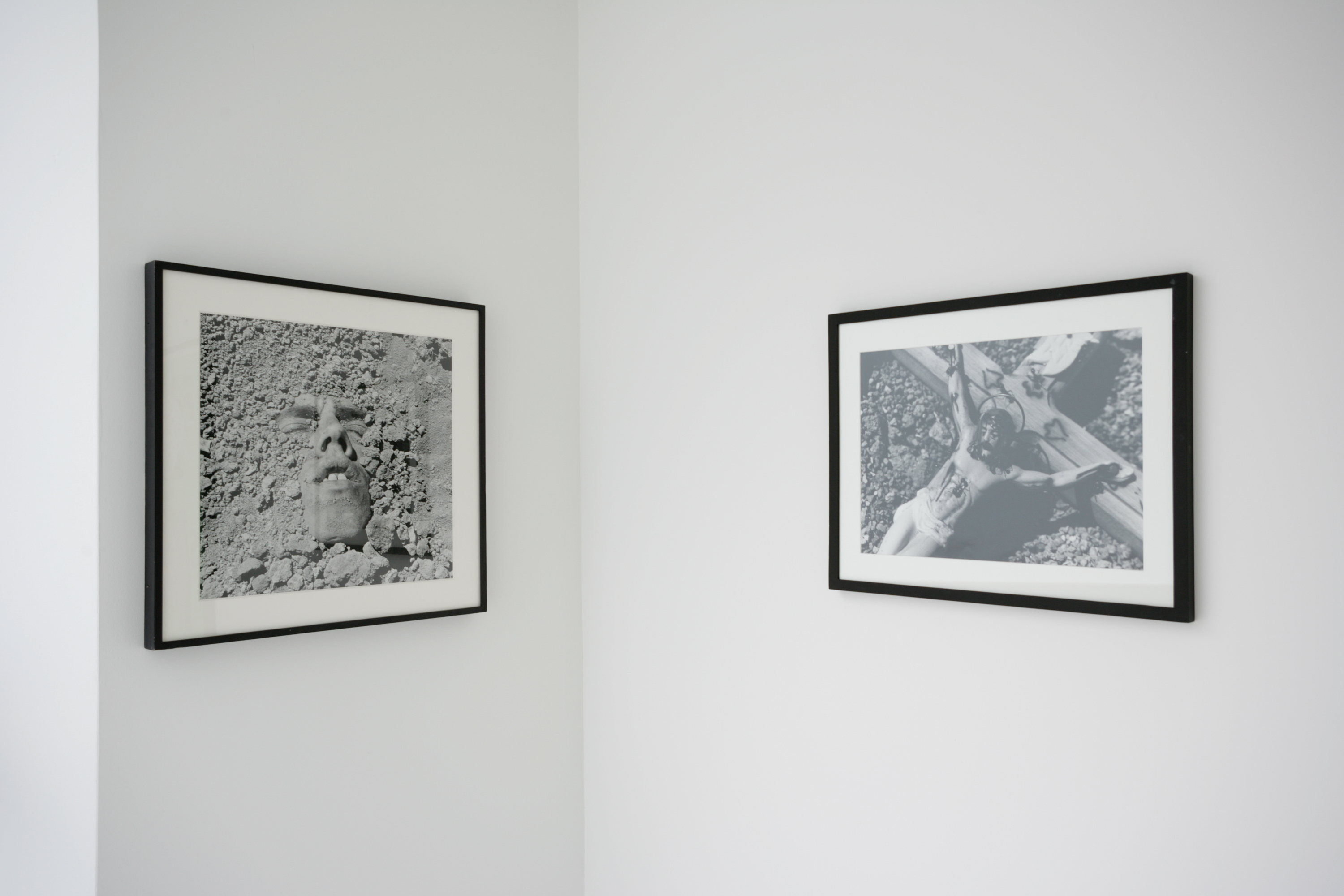 David Wojnarowicz, Untitled (Face in Dirt), 1991; Untitled (Christ). 