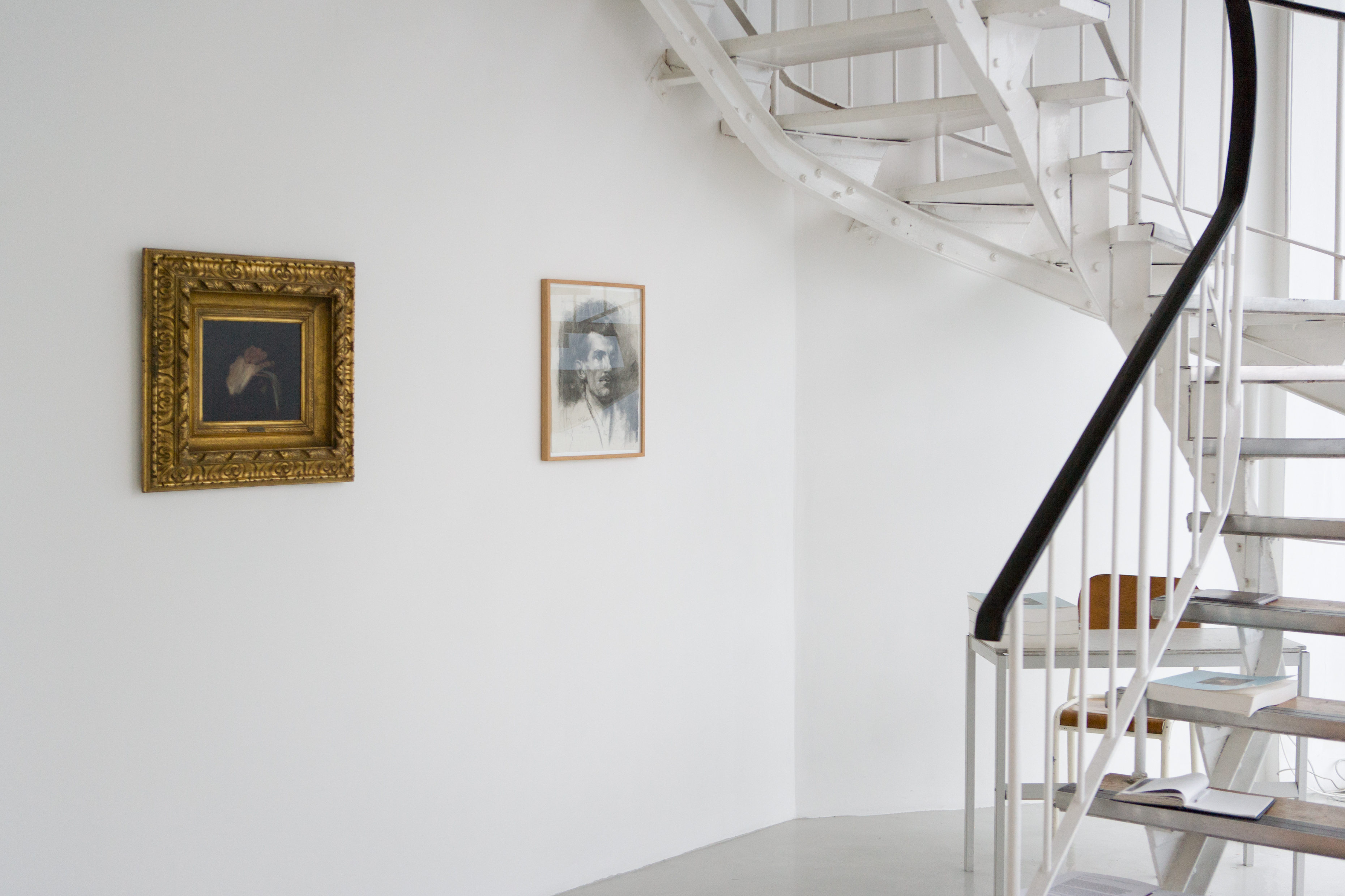 Wilhelm Leibl, Zwei Hände mit stock (Two Hands with walking stick), undated; Portrait (Aibling), undated.