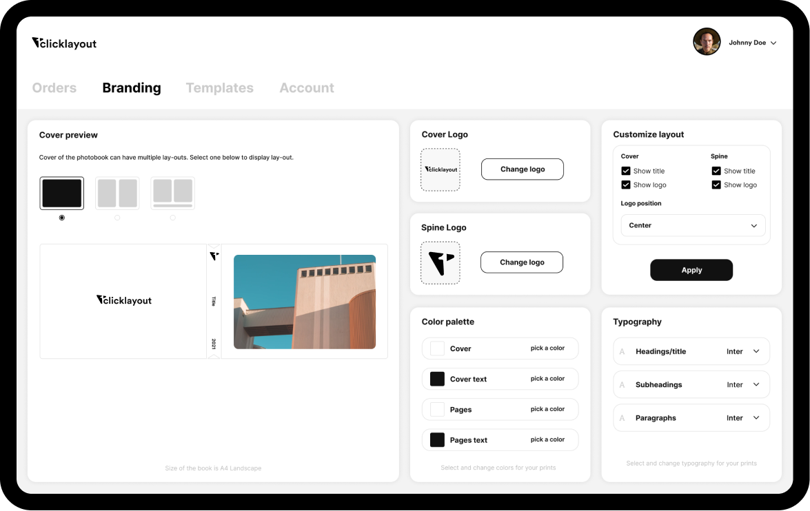 Dashboard Branding Border