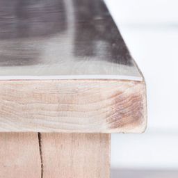 2mm dikke tafelbeschermer op houten tafelblad