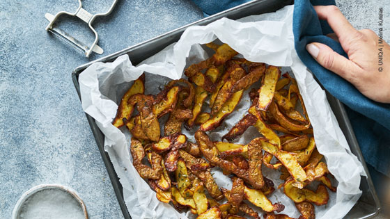 Backblech mit Kartoffelwedges