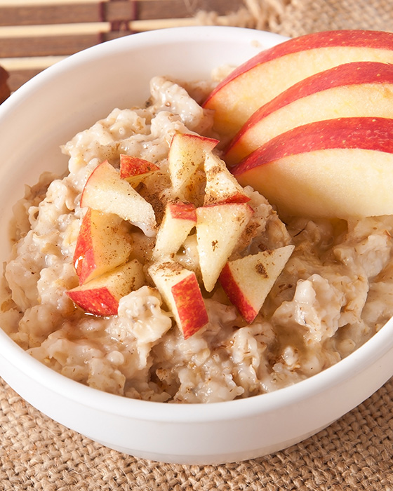 Porridge mit Äpfeln