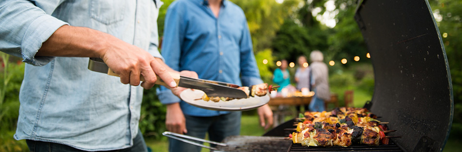 Speisen am Griller