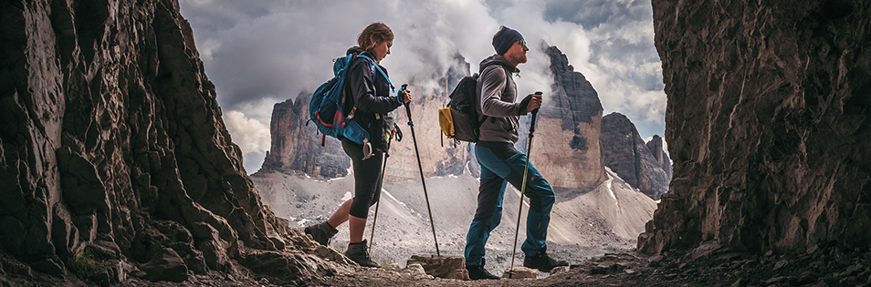 Wanderer im Hochgebirge