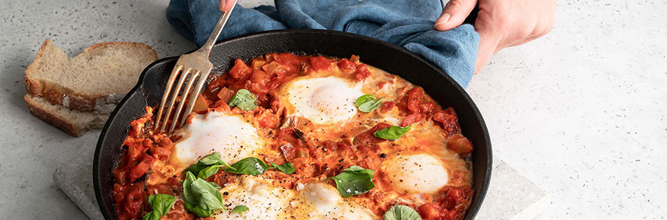 Shakshuka in der Pfanne