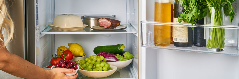Aufgeräumter Kühlschrank