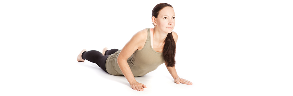 Frau beim Yoga
