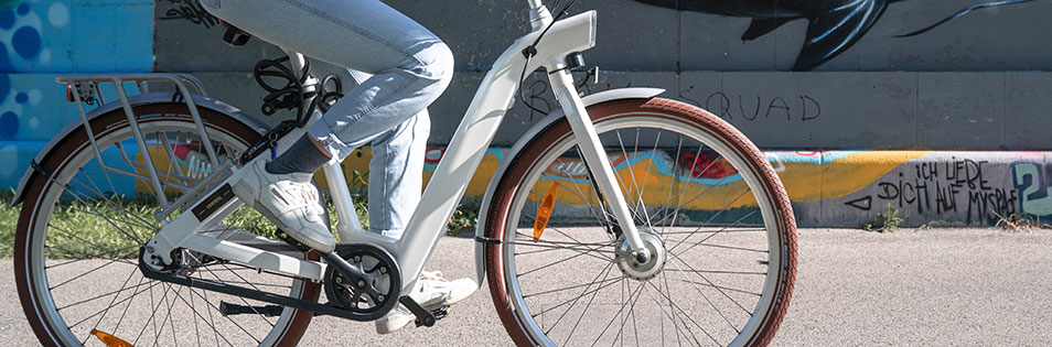 Person beim Radfahren