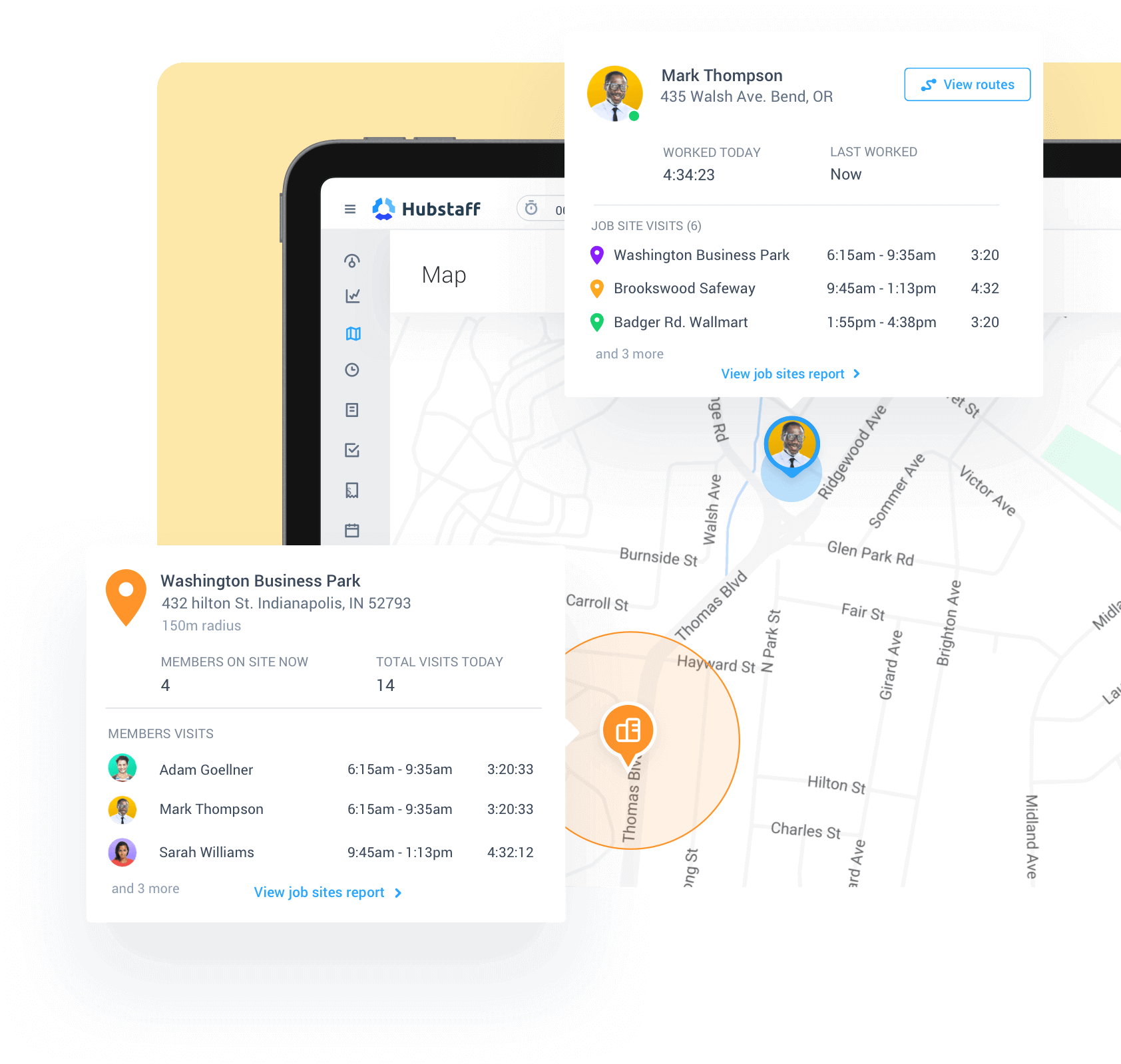 The Construction Time Card App with GPS Tracking Hubstaff