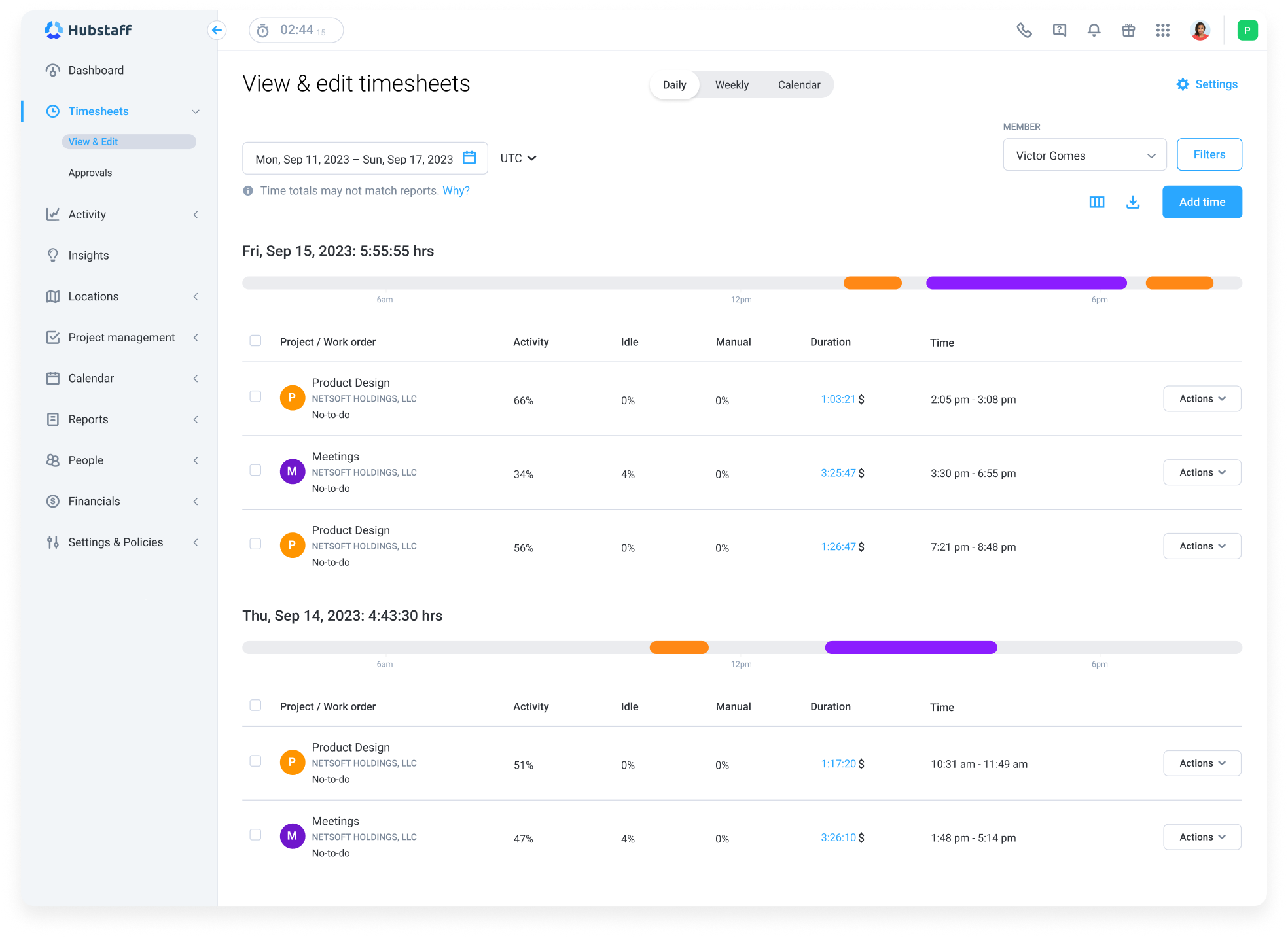 Employee Overtime Tracker Hubstaff